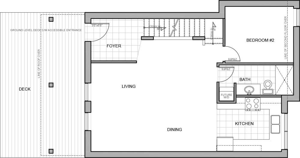 Main floor plan - new energy efficient home Invermere BC